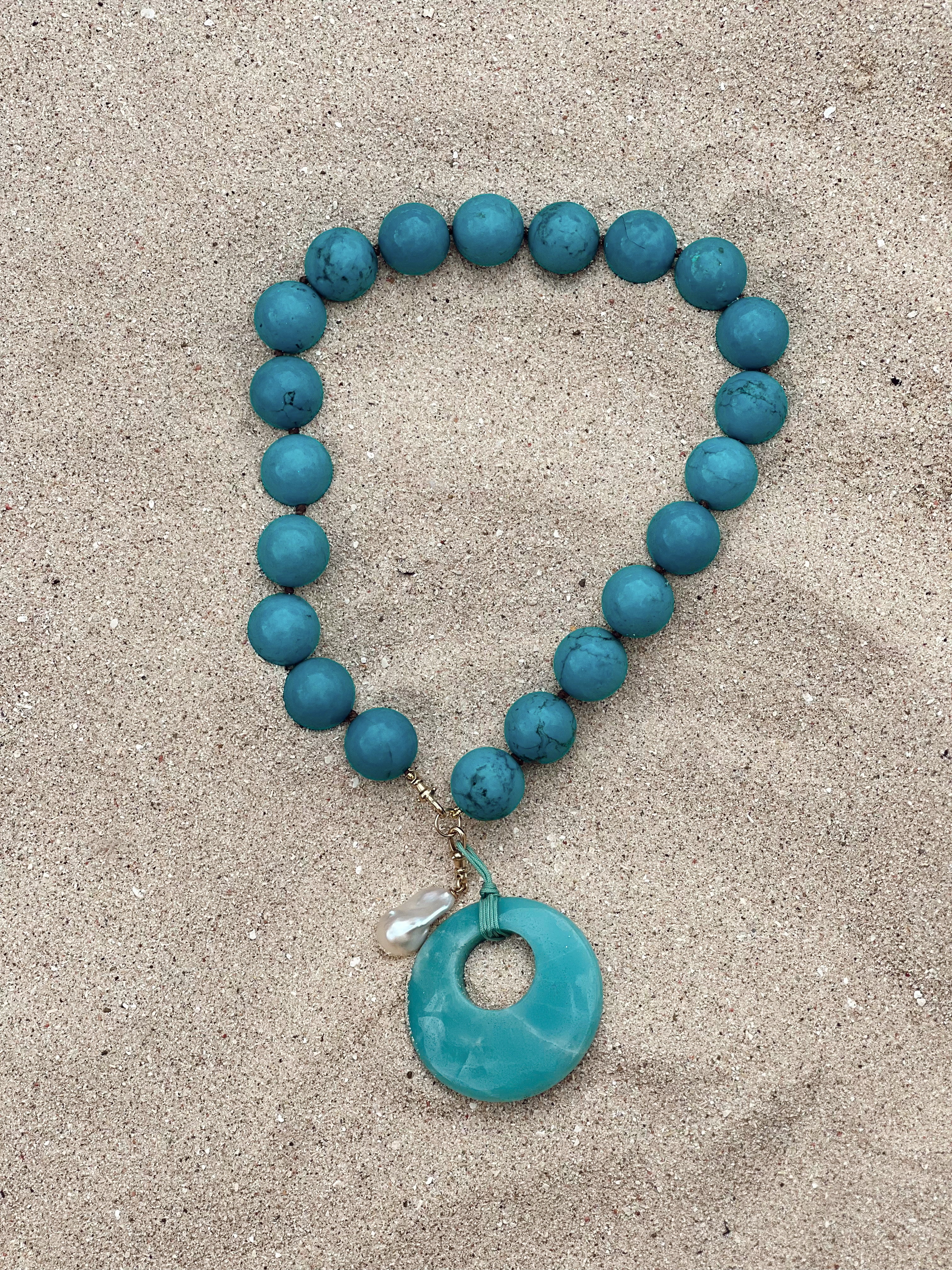 Turquoise Holiday Beads