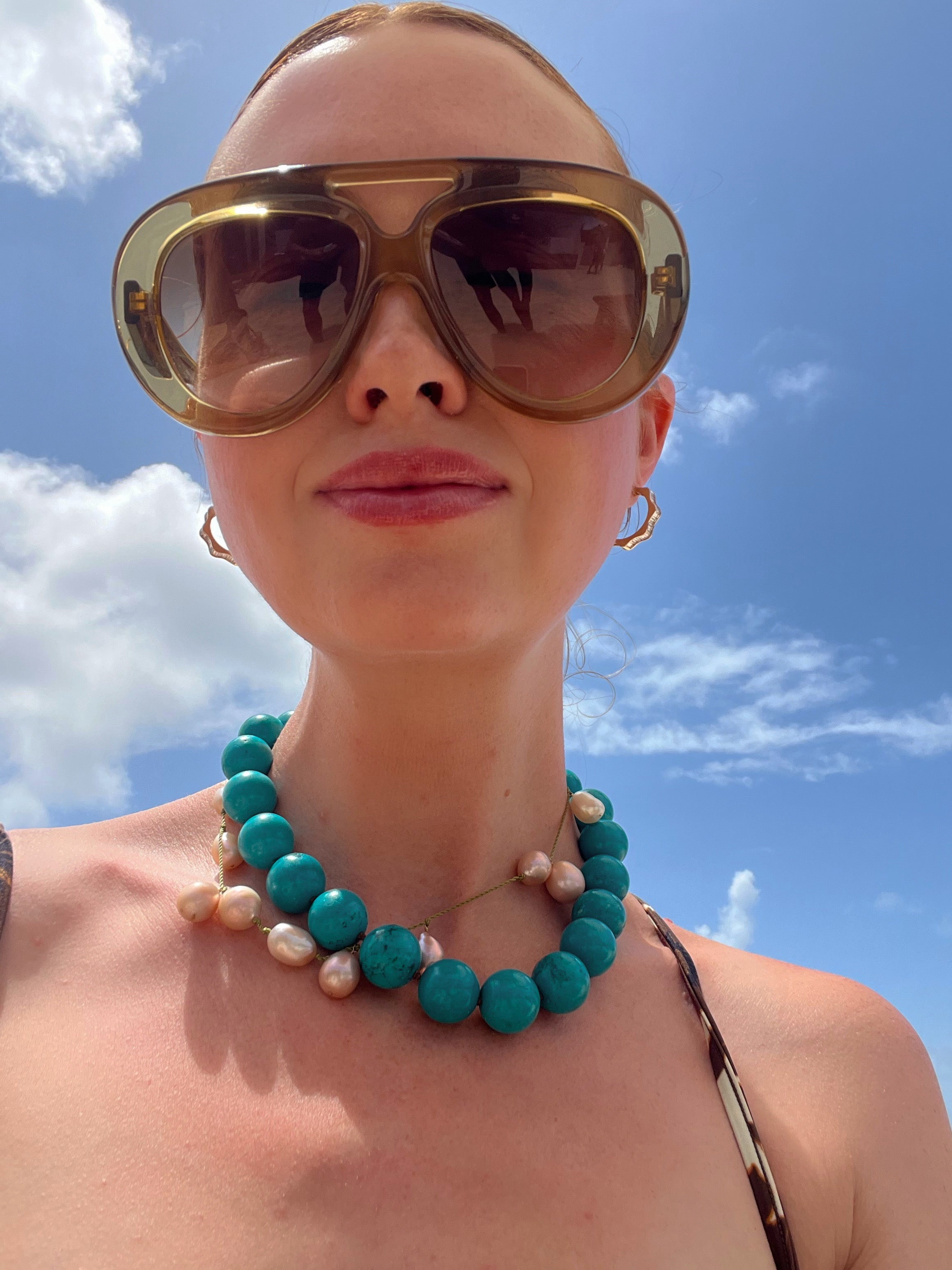 Turquoise Holiday Beads