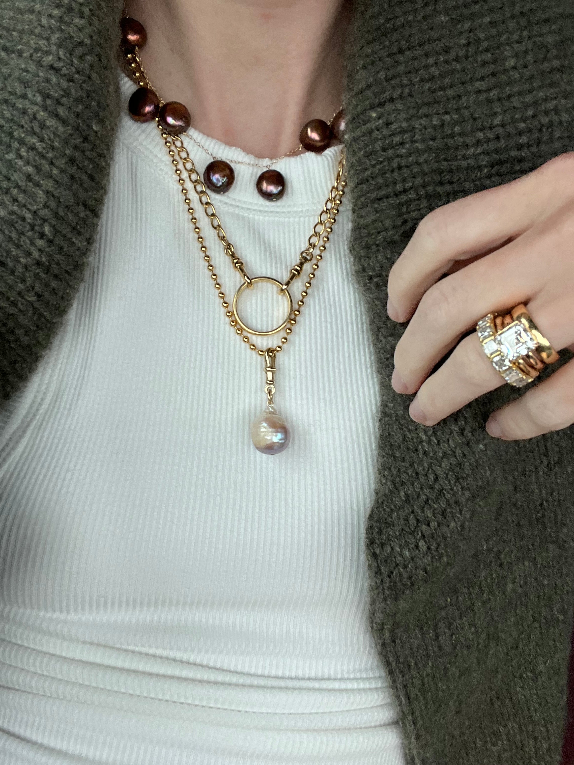 The Chocolate Pearl Necklace