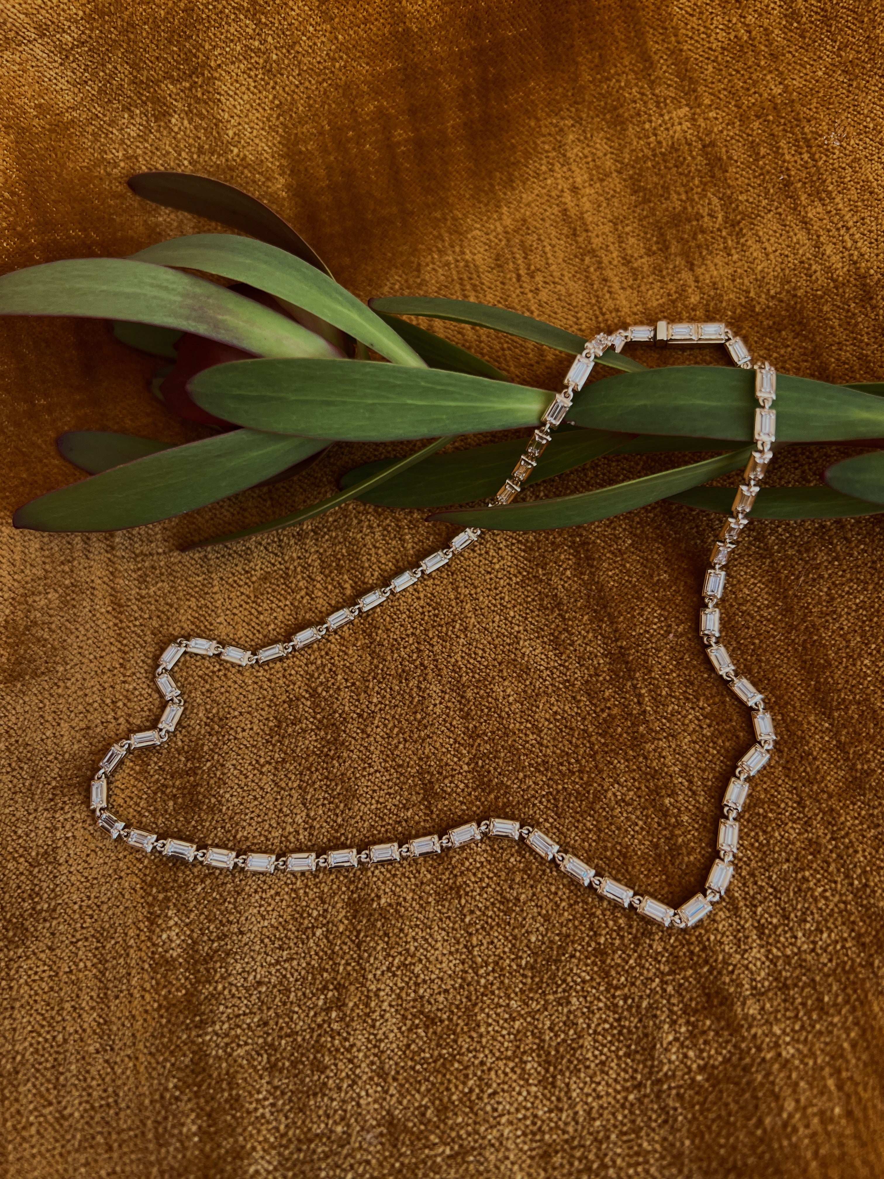 The Signature Emerald Tennis Necklace