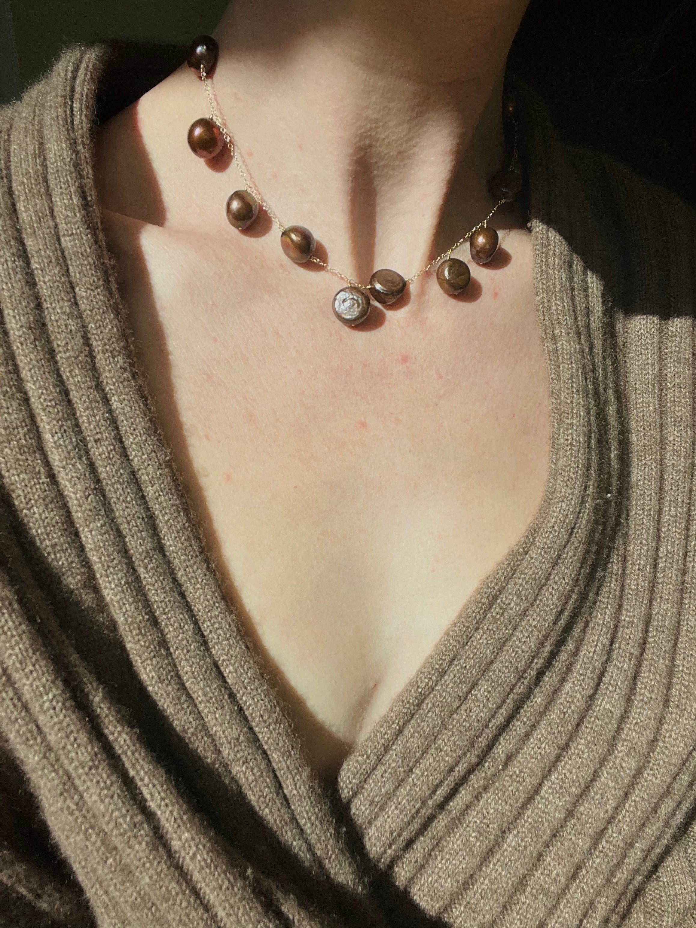 The Chocolate Pearl Necklace